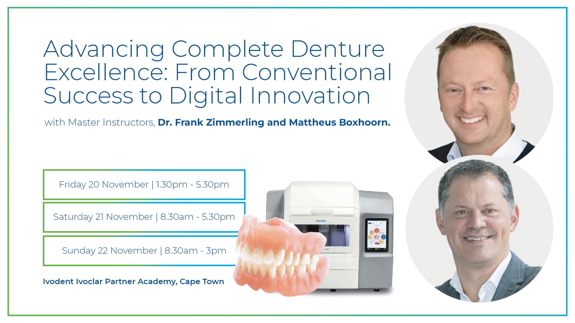 Three concepts for successful high-quality complete dentures - Advancing Complete Denture Excellence: